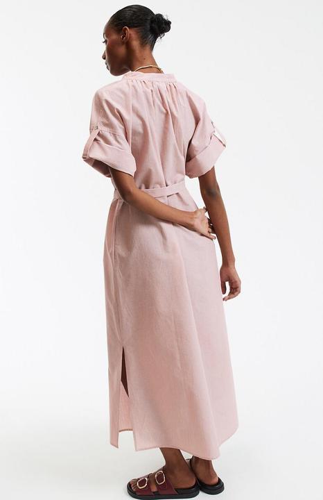 Actual product image La Redoute Collections Gestreiftes langes Kleid aus Baumwolle-Leinen (XS)
