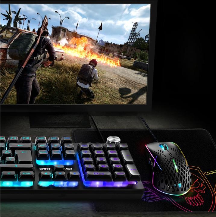 Actual product image Spirit Of Gamer Tapis De Souris Darkskull - XL (Noir) (XL)