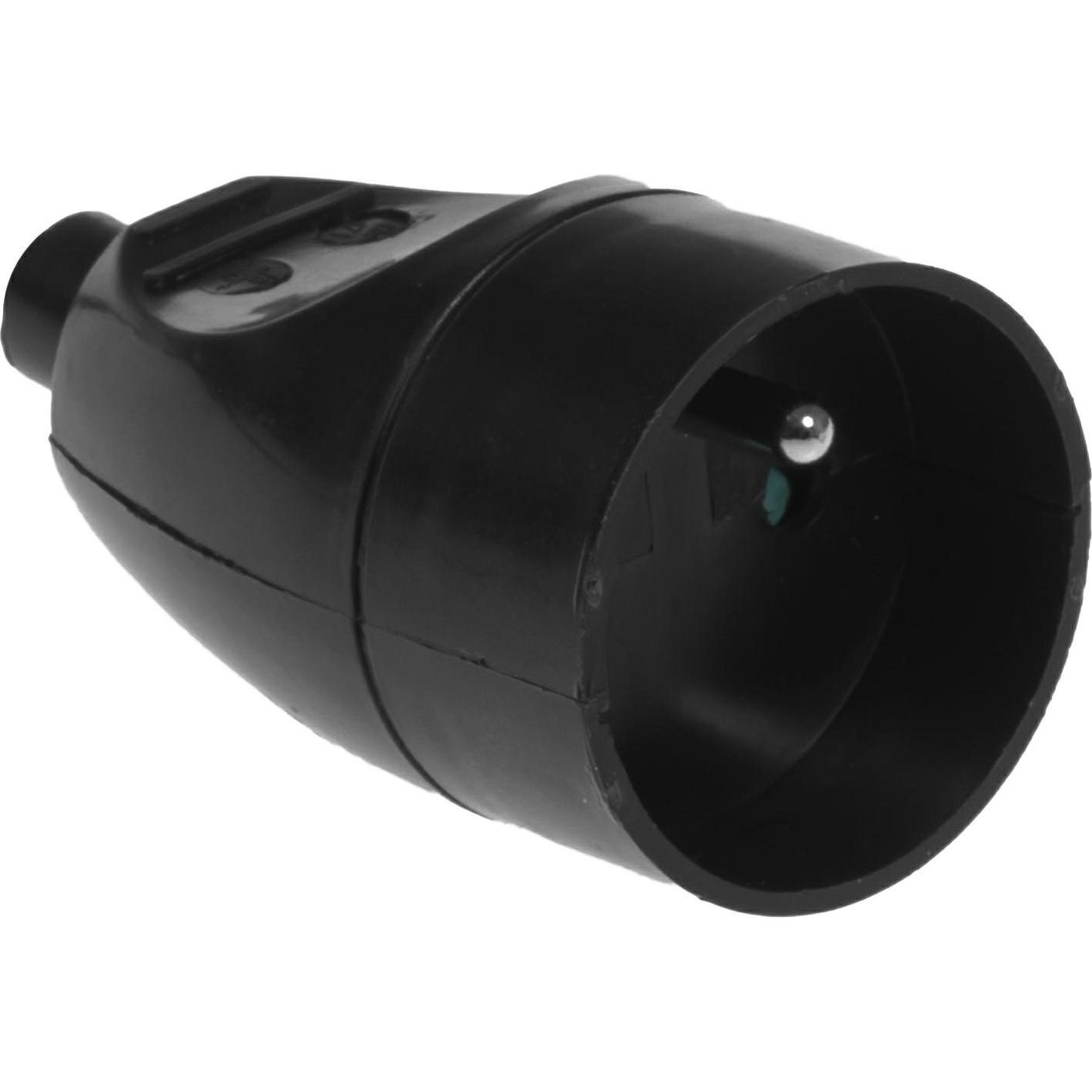 Awtools, Steckdose, GNIAZDO POJEDYŃCZE 10szt. CZARNE GN-171