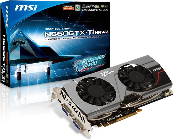 Actual product image MSI Gtx-560-Ti Hawk (1 GB)
