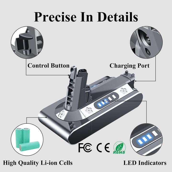 Immagine prodotto DTK Ersatzakku für Dyson V10 Staubsauger