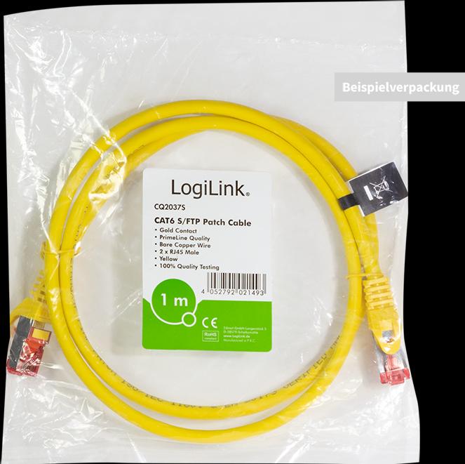Image du produit LogiLink Câble réseau (S/FTP, CAT6, 1 m)
