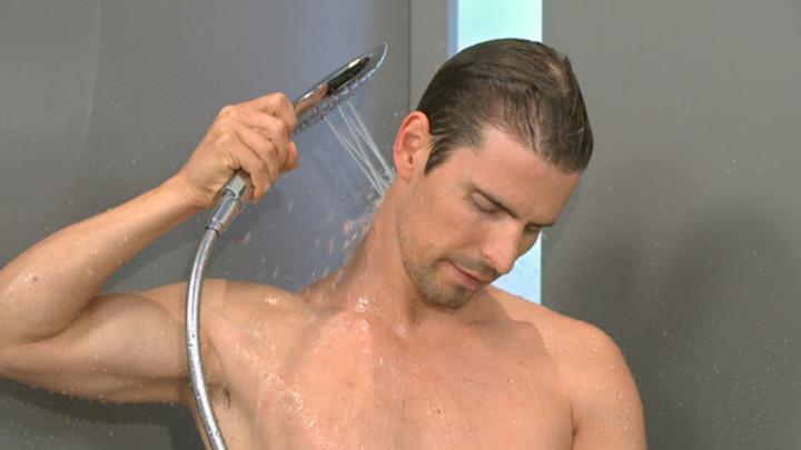 Actual product image hansgrohe HG Handbr RAINDANCE SELECT E 150 3jet DN 15, EcoSmart version chrome (3 Beam types, 9 l/min)