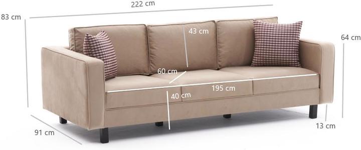 Produktbild Atelier del Sofa Jaden (3-Sitzer)