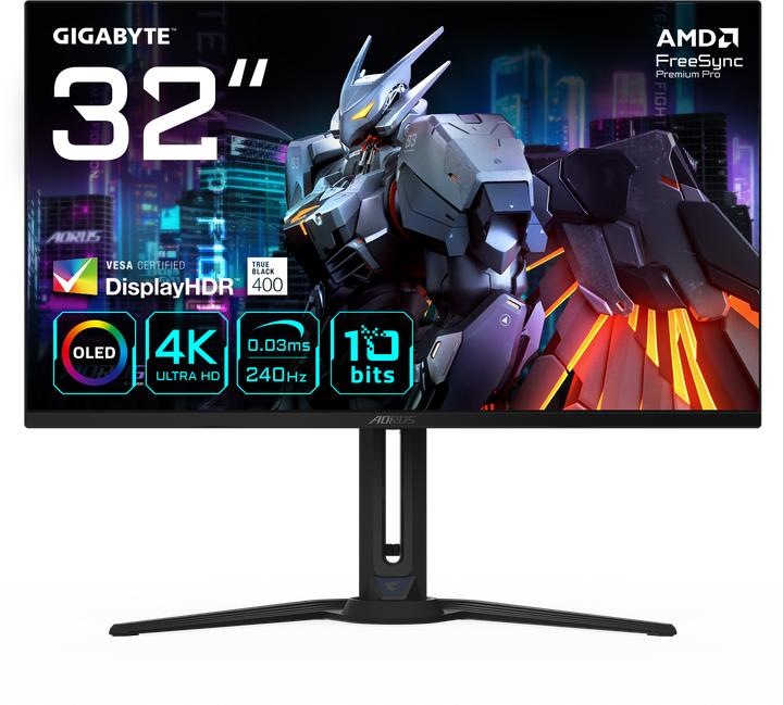Image du produit Gigabyte Aorus FO32U2 (3840 x 2160 pixels, 31.50")