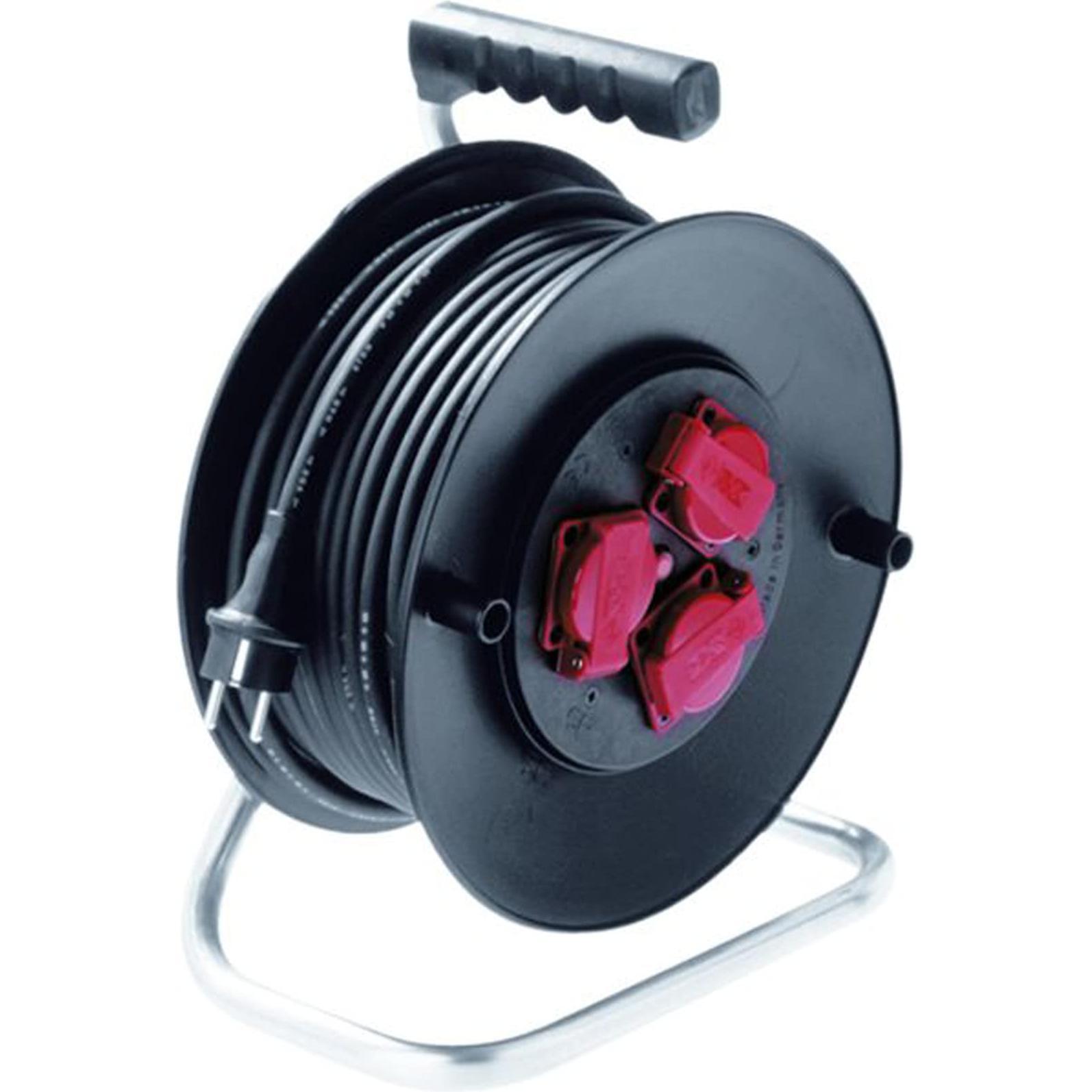 Bachmann, Kabelrolle, Kabeltrommel 25m sw 392.182 H07RN-F 3G1,5 Kunststoff 392.182 (25 m, 1.50 mm²)