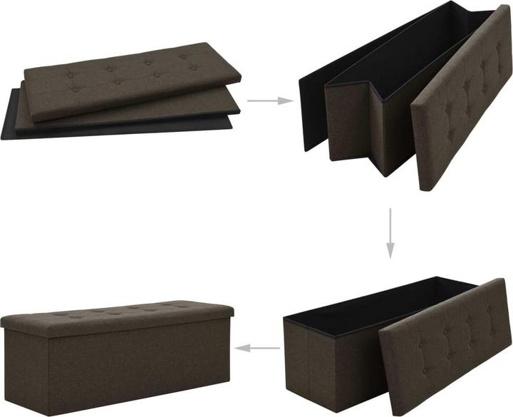 Produktbild vidaXL Bank mit Stauraum (110 cm)