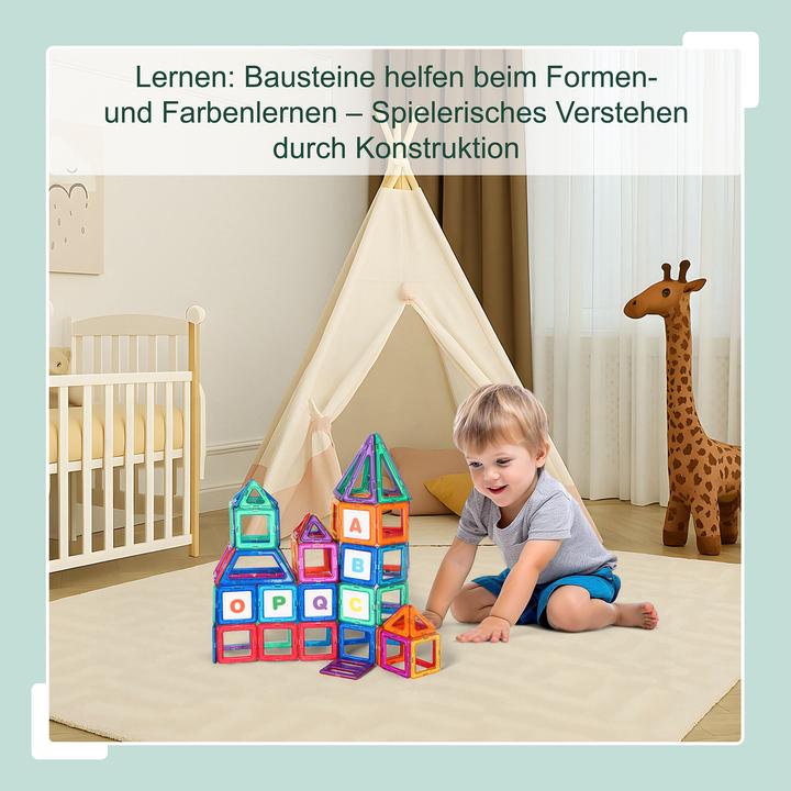 Produktbild Relaxdays Magnetbausteine Set für Kinder