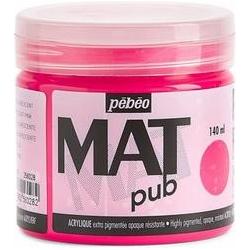 Thumbnail - Pebeo, Künstlerfarbe + Bastelfarbe, Acrylic Mat Pub (Fluoreszierend Rosa, 140 ml)