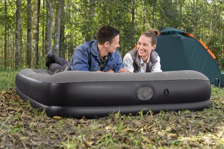 Image du produit Bestway Matelas gonflable 2 places Queen Tritech avec pompe USB intégrée 2,03 m x 1,52 m x 36 cm
