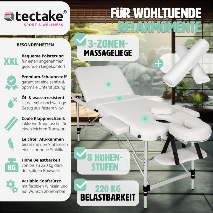 Produktbild tectake 3 Zonen Massageliege
