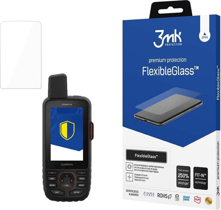 Actual product image 3MK Garmin GPSMAP 66i - FlexibleGlass™ screen protector film