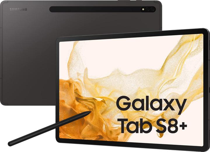 Produktbild Samsung Galaxy Tab S8+ (nur WLAN, 12.40", 128 GB, Graphite)