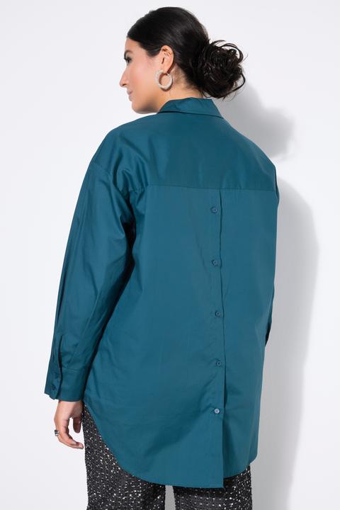 Actual product image Studio Untold Back Button Long Sleeve Blouse (60)