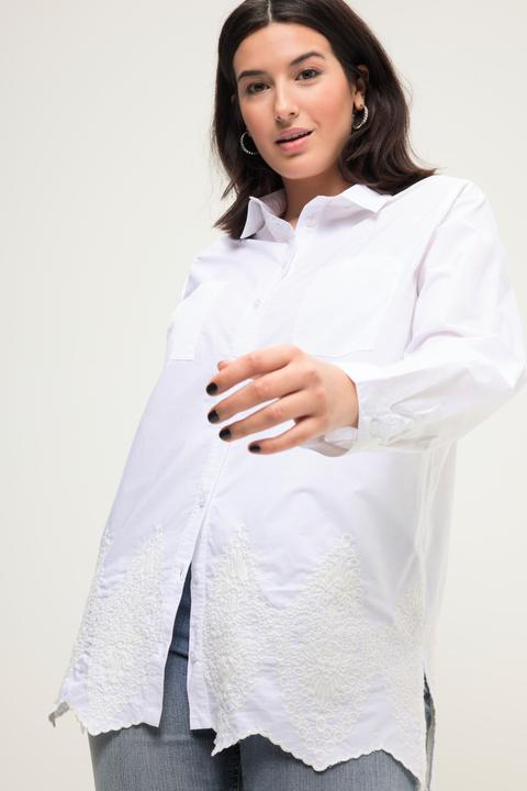 Produktbild Studio Untold Hemd, oversized, Saum-Stickerei, Hemdkragen, Langarm (46, 48)