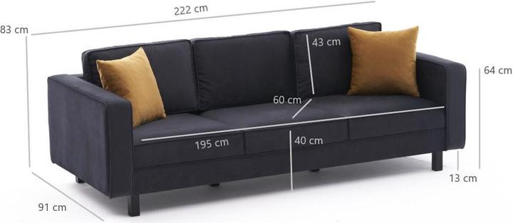 Produktbild Atelier del Sofa Jaden (3-Sitzer)