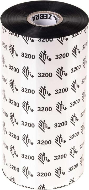 Zebra Nastro a trasferimento termico 110 mm Cera / Resina (3200) (11 cm, Nero)
