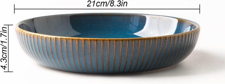 Produktbild Csyy Pastateller aus Keramik (2 Stück, 21 cm) (2x)