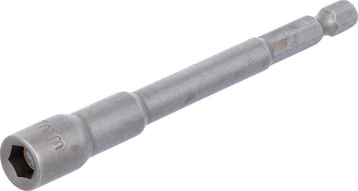 Produktbild BGS Steckschlüssel-Einsatz Sechskant, extra lang für Bohrmaschinen 6,3 mm (1/4") SW 7 mm (7 mm)