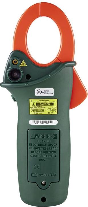 Produktbild Extech EX820A Stromzange digital IR-Thermometer CAT IV 600V Anzeige (Counts): 6000 (CAT IV 600V)