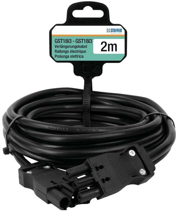 Produktbild Steffen Verlängerungskabel Td 3x1.5mm² 2m GST18i3-GST18i3 sw (2 m)