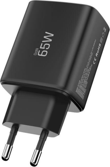 Image du produit Tech-Protect NCA65W-GAN USB-A, 2xUSB-C Netzladegerät PD 65W / QC3.0 Schwarz (65 W, 3 ports)