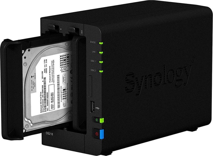 Produktbild Synology Ds218 (2 x 2 TB, Seagate Ironwolf)