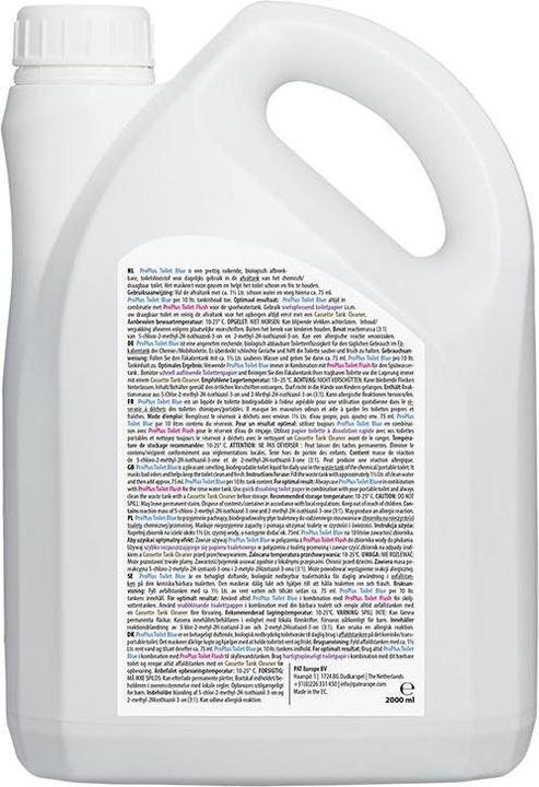Image du produit ProPlus Liquide de toilette, additif pour réservoir à matières bleu