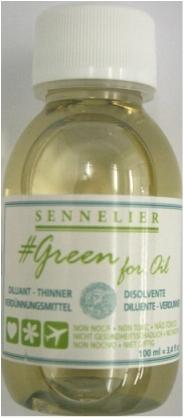 Actual product image Sennelier Green for Oil painting medium