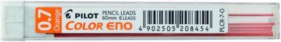 Pilot Refills Color Eno 0,7mm orange 6pcs. (6 Piece, Orange, 0.70 mm)