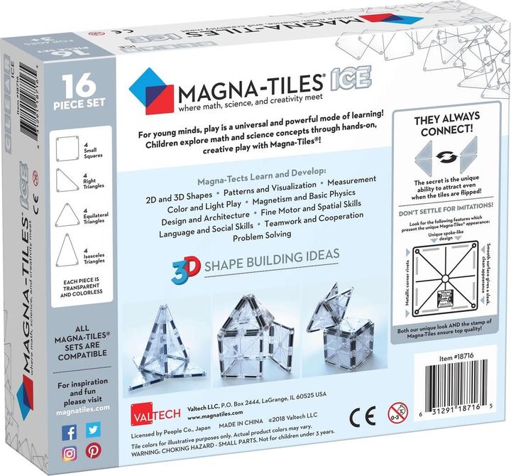 Actual product image Magna-Tiles Ice Set (16 pieces)
