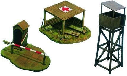 Italeri Accessories (Fountain, command post et