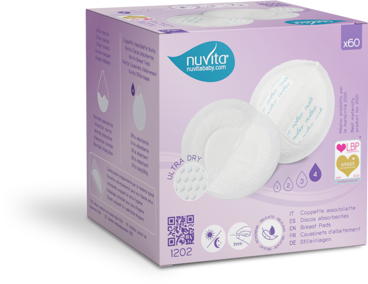 Nuvita Tamponi per l'allattamento di giorno e di notte (60 x)