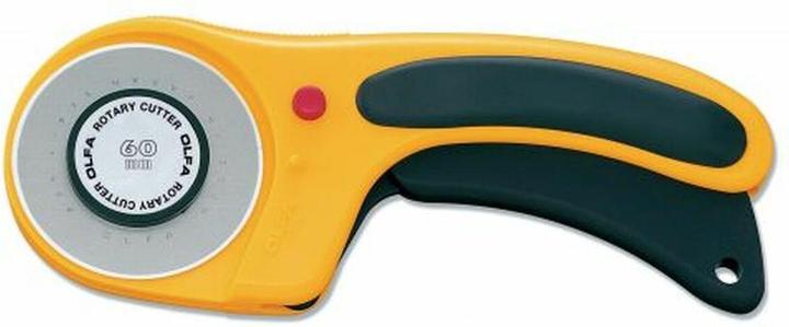 Olfa Crocheum knife with a diameter of 60 mm for cutting fabrics, natural materials and (Cutters)