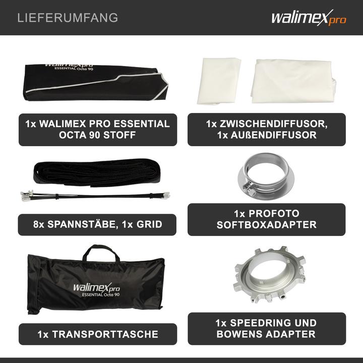 Actual product image Walimex pro Essential Octa 90 Profoto (Soft boxes, 90 cm)