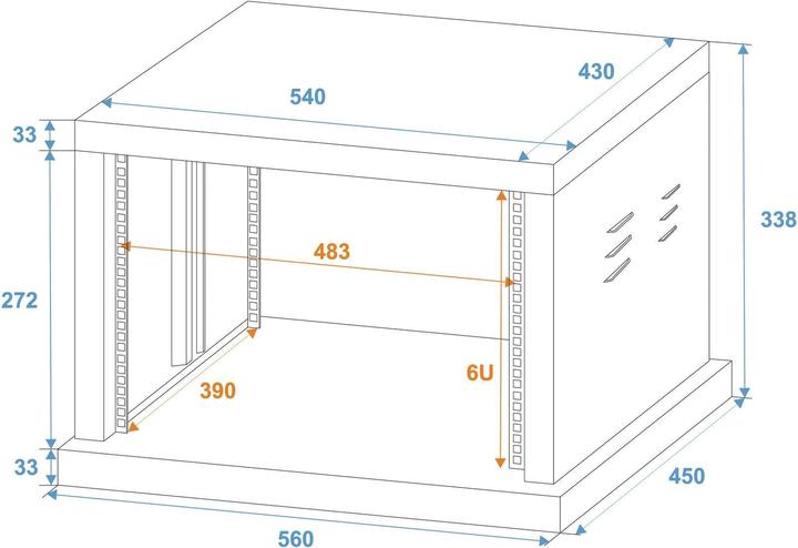 Actual product image Omnitronic Rack SR19 (19" rack)