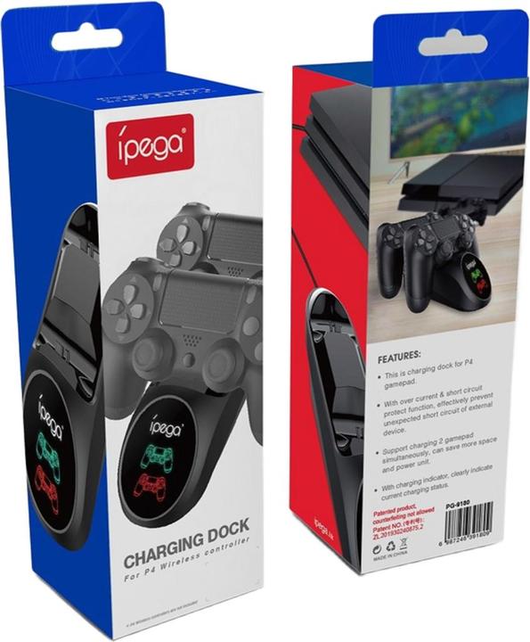 Actual product image iPega 9180 PS4 Gamepad Double Charger (Damaged Package) (PS4)