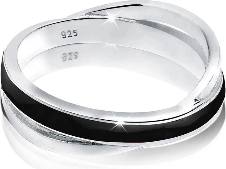 Immagine prodotto Elli Wickelring mit Emaille Schwarz (58, 925 Argento)