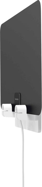 Produktbild Hama DVB-T/DVB-T2-Zimmerantenne, Performance 15, superflach, Weiss/Schwarz (Flachantenne, 15 dB, DVB-T / -T2)