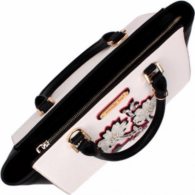 Produktbild Nicole Lee Handtasche "Daria Flower" weiss