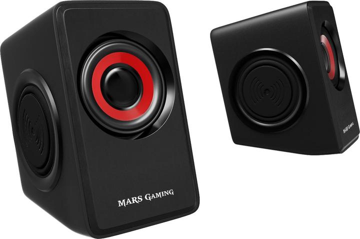 Productafbeelding Mars Gaming Gaming luidsprekers MS1 Zwart Rood