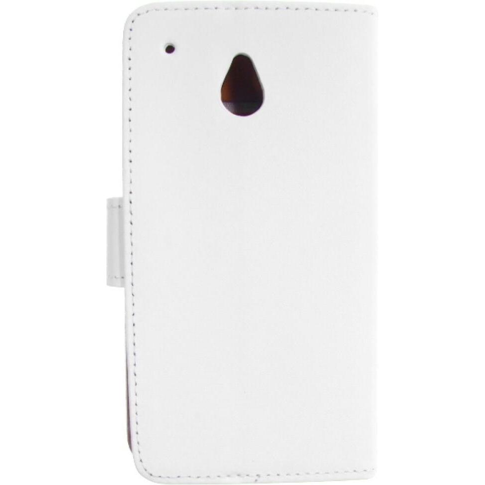 Thumbnail - OEM Slim Leather Book Case for HTC M4 mini - white 4250710542512 (HTC One Mini), Smartphone Hülle, Weiss