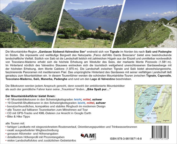 Produktbild Mountainbike Touren Gardasee Südwest - Valvestino See (Deutsch, Günter Durner, Susi Plott, 2015)