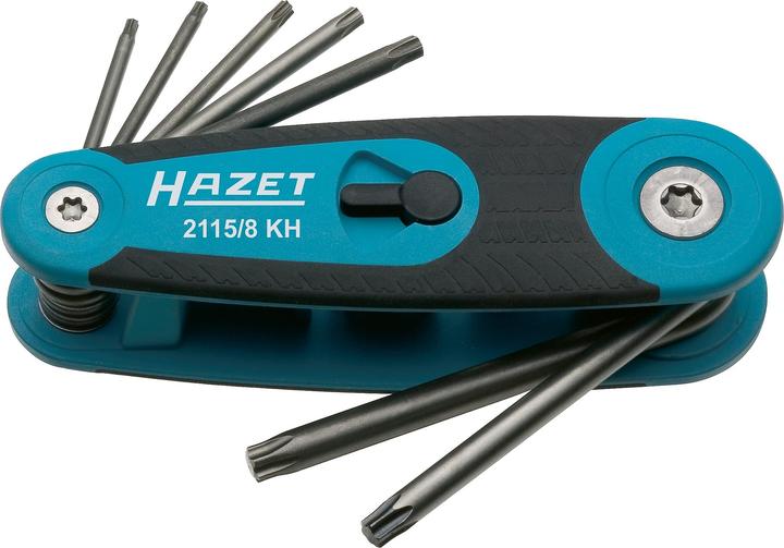 Produktbild HAZET Winkelschraubendreher Satz 2115/8KH ∙ Innen TORX Profil ∙ Anzahl Werkzeuge: 8