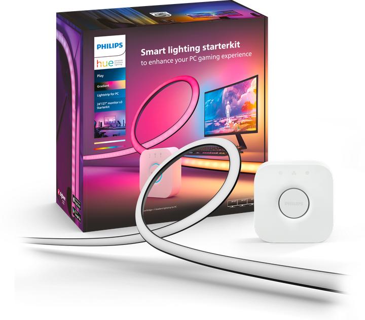 Actual product image Philips Hue Play Gradient incl. Bridge (Multicoloured, 187.50 cm, Indoor)