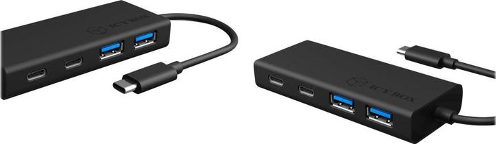 Produktbild Icy Box USB Hub mit USB Type-C® Anschluss und PD Port, IB-HUB1426-CPD (USB-C, 4 Ports)