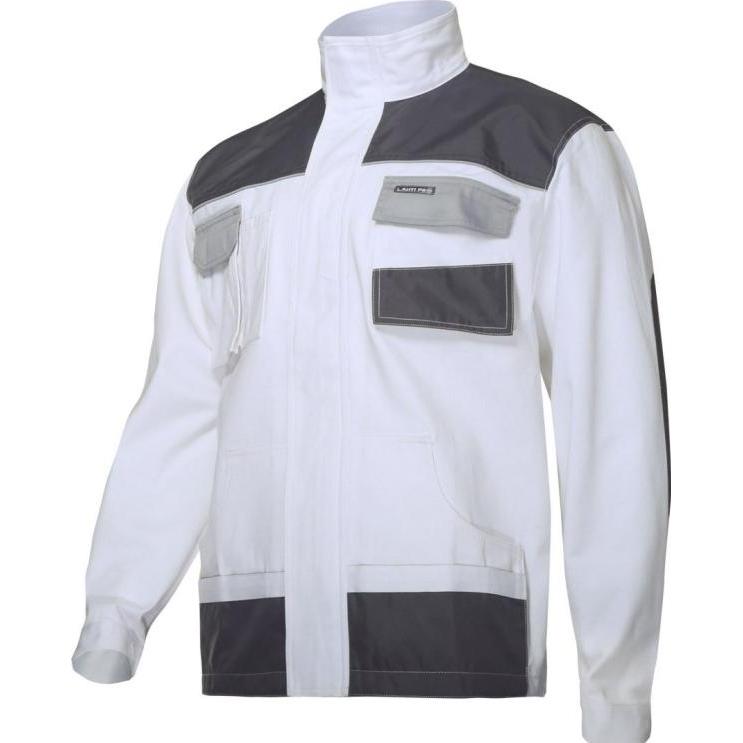 Lahti Pro, Arbeitsjacke, Sweatshirt White and gray 100% Cotton 2L/54 (L4041354) (XXL)