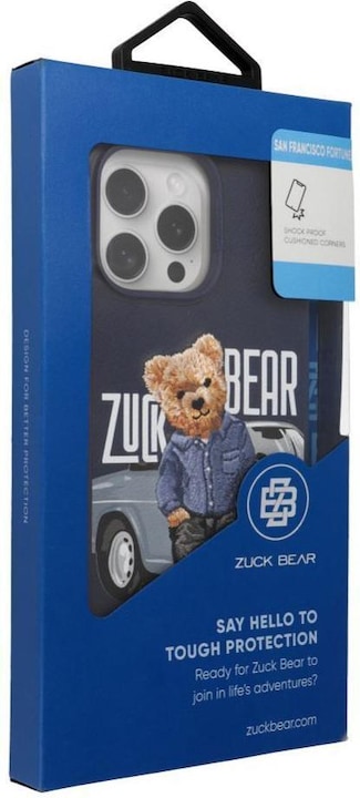 Actual product image Headphone case Zuck Bear ZUCK BEAR case SAN FRANCISCO FORTUNE for IPHONE 16 Pro Max bay area player (Headphone bag)