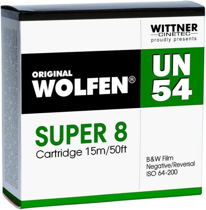 Immagine prodotto Orwo B W negative film SUPER 8 ISO 64200 with development scan