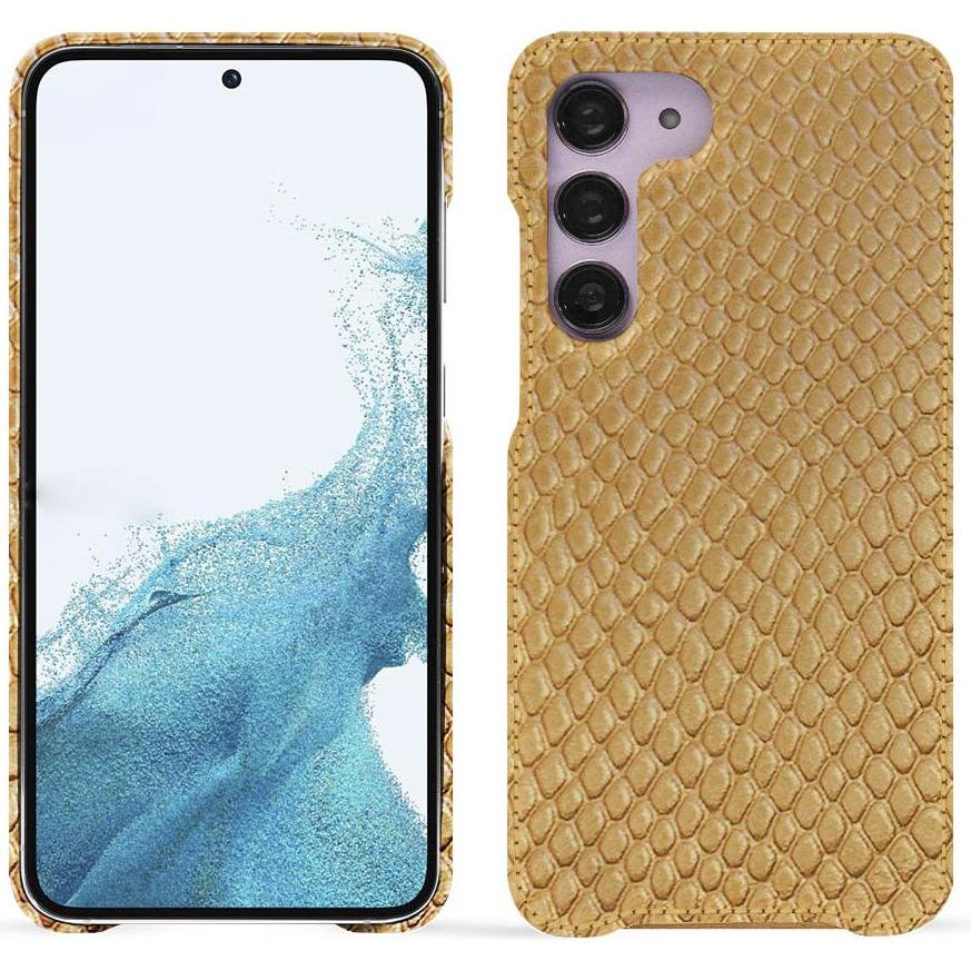 Noreve Lederschutzhülle (Samsung Galaxy S23), Smartphone Hülle, Beige